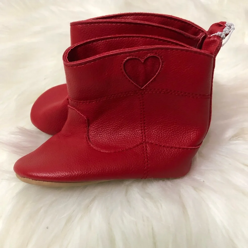 NWOT Old Navy Baby Red Booties Sz 12-18 Months
